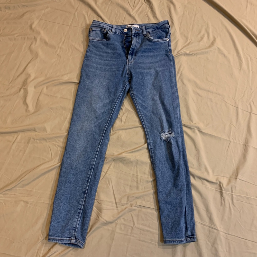 Zara Distressed Skinny Jeans